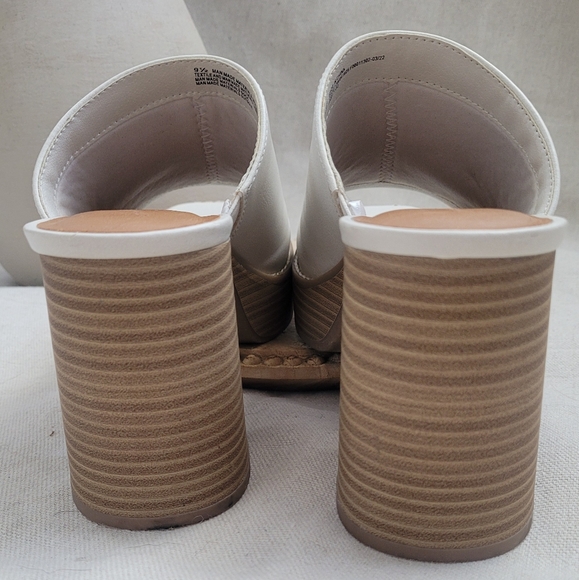 Universal Thread White Platform Block Heel Size 9.5 - Picture 4 of 6